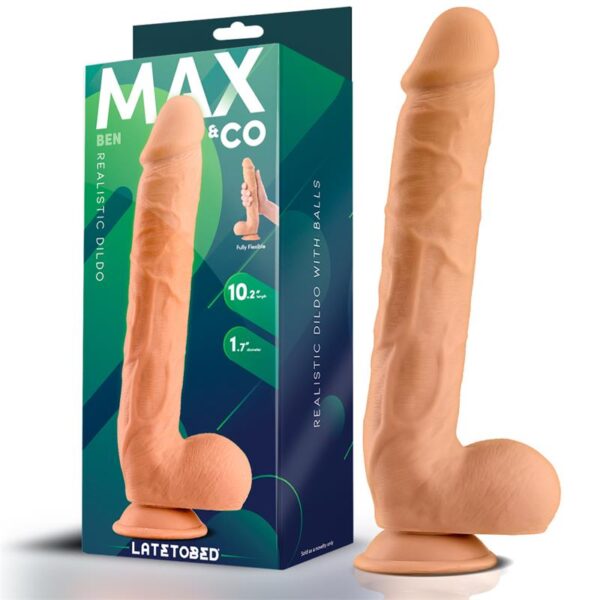 Ben Dildo Realista con Testìculos 10.2 Natural