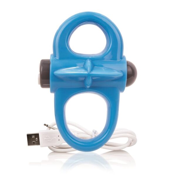 Charged Anillo Vibrador Yoga - Azul - Imagen 2