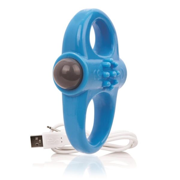 Charged Anillo Vibrador Yoga - Azul - Imagen 3