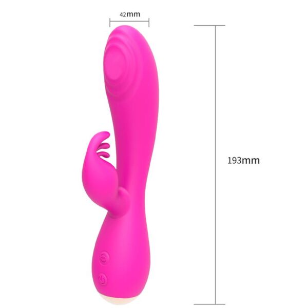 Conejito Vibrador Magic Stick con Pulsación Fucsia - Imagen 2