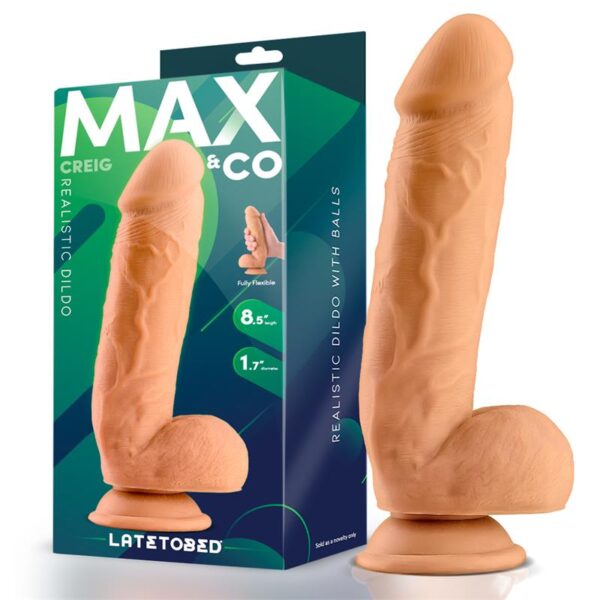 Creig Dildo Realista con Testìculos 8.5 Natural