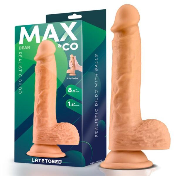 Dean Dildo Realista con Testìculos 8.5 Natural