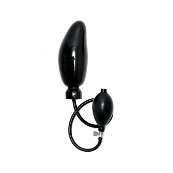 Dildo Inflable Látex Negro - Imagen 2