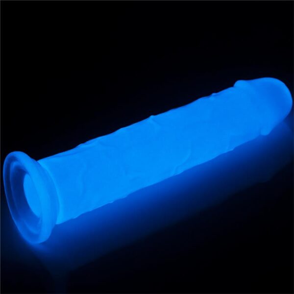 Dildo Lumino 8 Luz Azul - Imagen 2