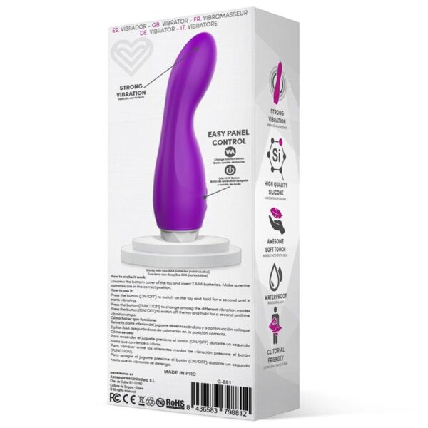 Douby Vibrador Silicona Púrpura - Imagen 3