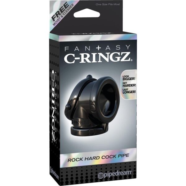 Fantasy C-Ringz Anillo Pesado Cock Pipe Negro - Imagen 3