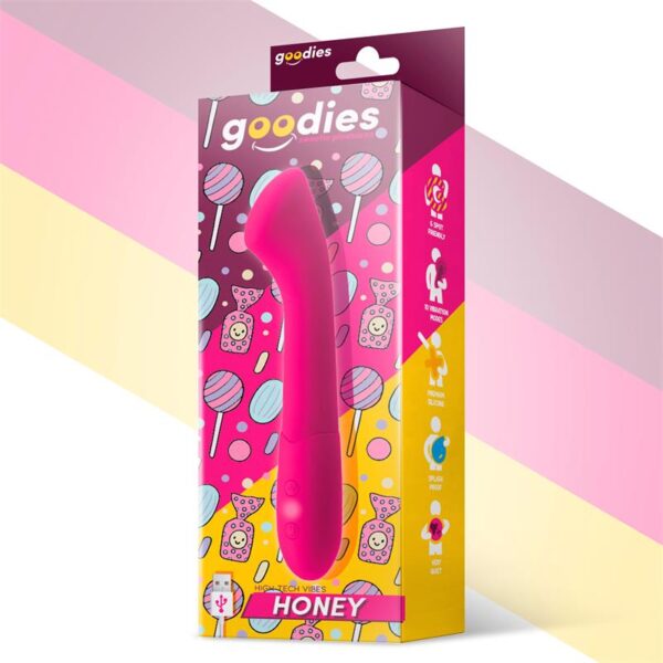 Honey Vibrador Punto G Silicona USB Fuchsia - Imagen 2