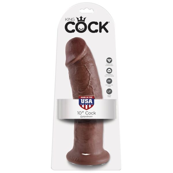 King Cock Pene de 10 - Color Marrn - Imagen 2