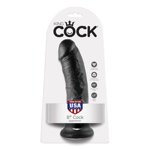 King Cock Pene de 8 - Color Negro - Imagen 2