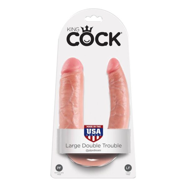 King Cock Pene Doble Penetracin Grande - Color Natural - Imagen 2