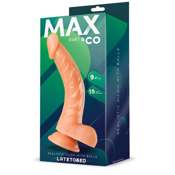 Kurt Dildo Realista con Testìculos Natural 9,4 - 24 cm - Imagen 2