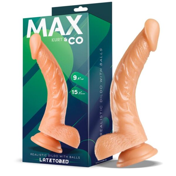 Kurt Dildo Realista con Testìculos Natural 9,4 - 24 cm