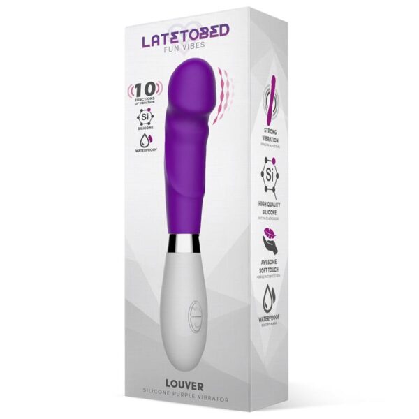 Louver Vibrador Silicona Púrpura - Imagen 2