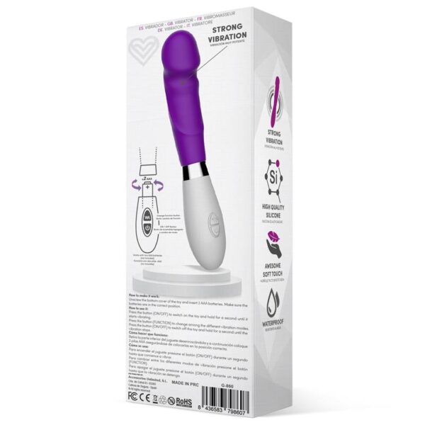 Louver Vibrador Silicona Púrpura - Imagen 3