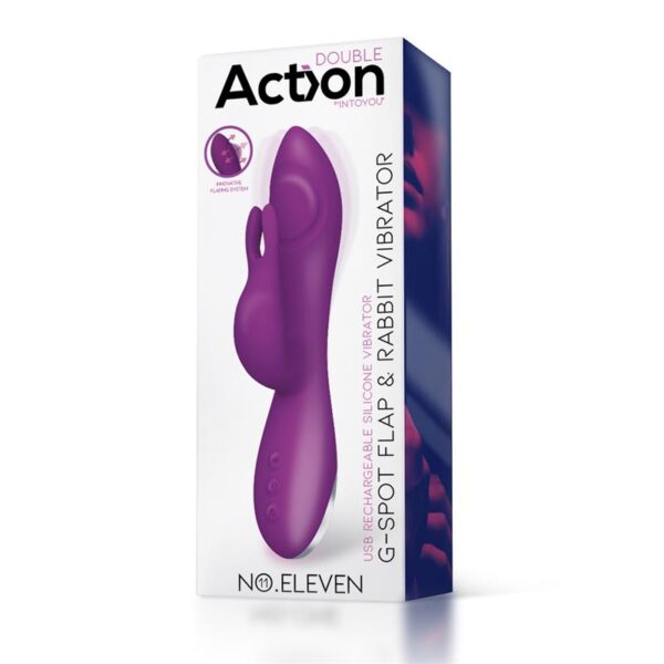 No. Eleven Vibrador con Conejito, Punto G y Fución de Pulsación USB Margnético Silicona - Imagen 2