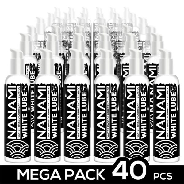 Pack 40 Lubricante Blanco Cremoso Imitación al Semen Base Agua Vegano 150 ml