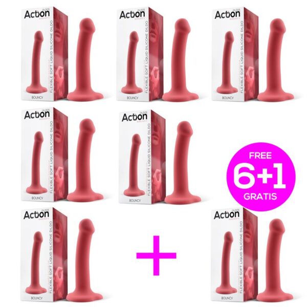 Pack 6+1 Bouncy Dildo Silicona Lìquida Flexible 6.5-16.5 cm