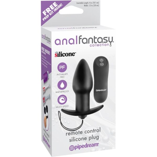 Plug Anal con Control Remoto Color Negro - Imagen 2