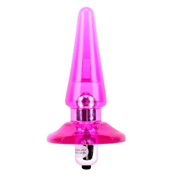 Plug Anal con Vibracion Nicoles 2.5 x 3.2 cm Rosa - Imagen 2