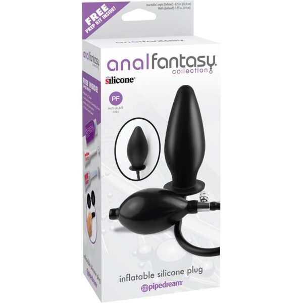 Plug Anal Inflable - Color Negro - Imagen 3