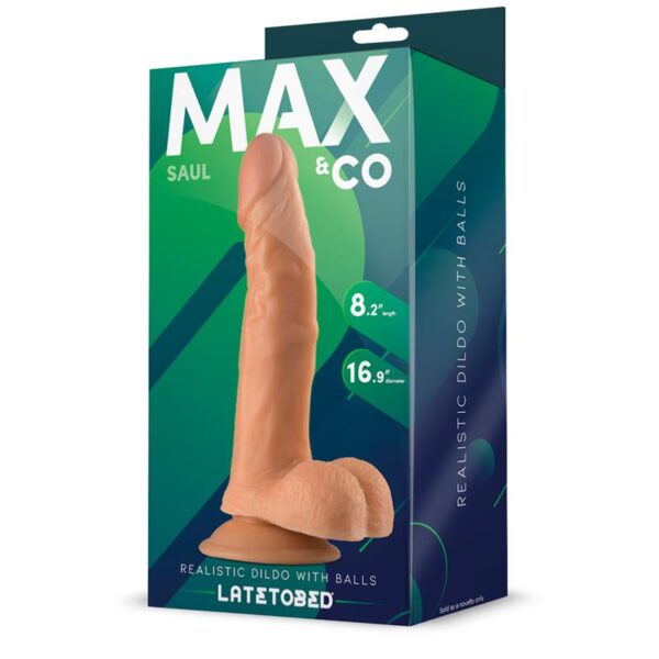 Saul Dildo Realista con Testìculos Natural 8,25 - 21 cm - Imagen 2