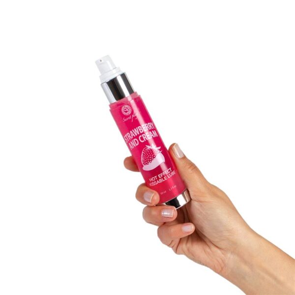 Secret Play Lubricante Efecto Calor Fresas con Nata 50 ml - Imagen 2