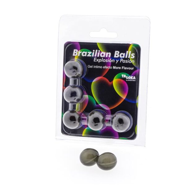 Set 5 Brazilian Balls Gel Excitante Efecto More Flavor/Más Sabor