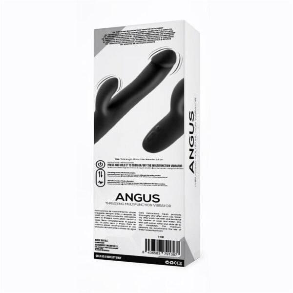 Angus Vibrador con Funcin de Movimiento Thrusting 2 Motores Silicona USB - Imagen 3