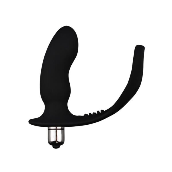 Anillo para el Pene con Plug Anal Negro - Imagen 5