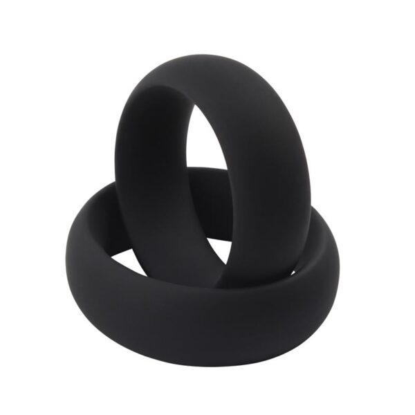 Anillo para el Pene Infinity Silicona M Negro - Imagen 6