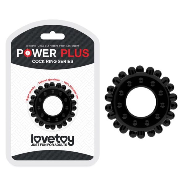 Anillo para el Pene Power Plus Negro - Imagen 6