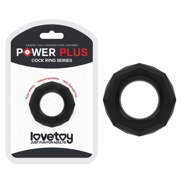 Anillo para el Pene Power Plus Negro - Imagen 6