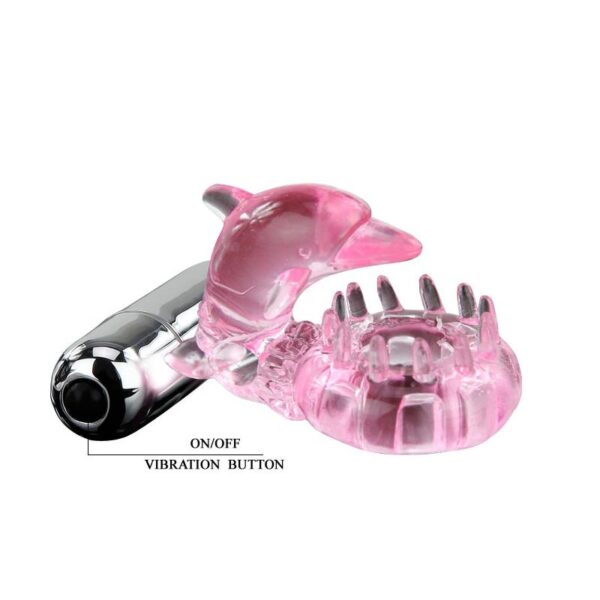 Anillo Vibrador Love Dolphig Ring Rosa - Imagen 6