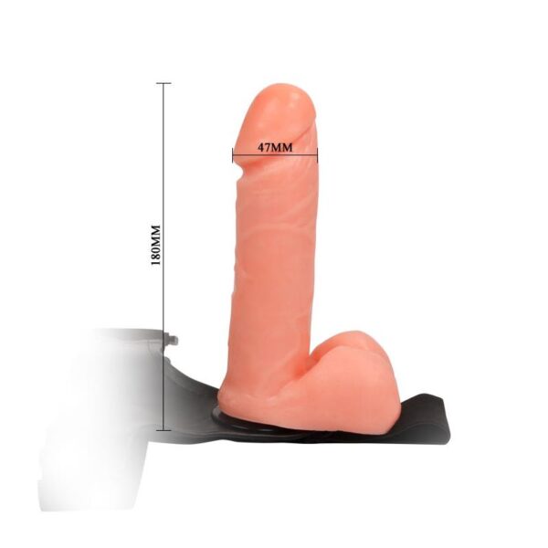 Arnés con Dildo y Testìculos 17.5 cm - Imagen 5