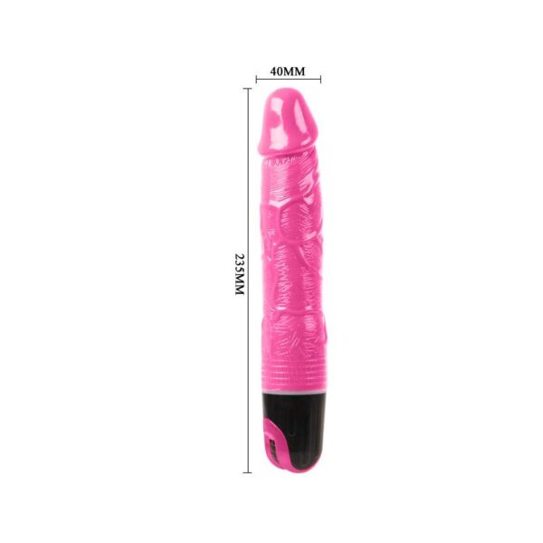 Baile Vibrador Realista Rosa - Imagen 4