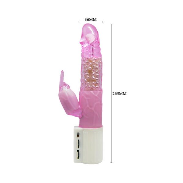 Baile Vibrador Transparente Color Rosa - Imagen 5