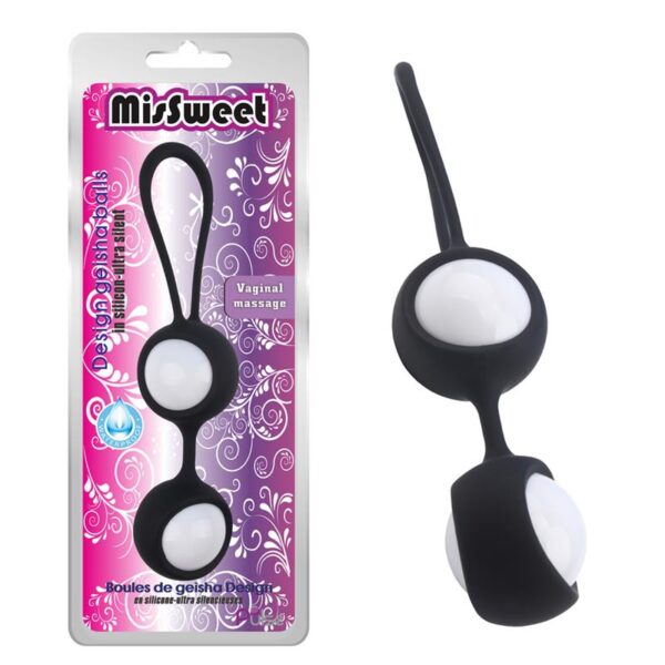 Bolas Geisha MisSweet 17.7 cm Silicona Negro - Imagen 5