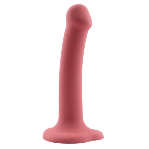 Bouncy Dildo Silicona Lìquida Hiper Flexible 7 - 18 cm Talla M Burgundy - Imagen 3