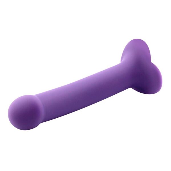 Bouncy Dildo Silicona Lìquida Hiper Flexible 7 - 18 cm Talla M Púrpura - Imagen 4