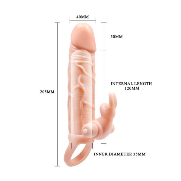 Brave Man Funda para el Pene con Vibracin + 5cm - Imagen 6