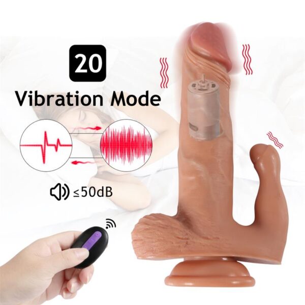 Brody Dildo con 20 Modos de Vibración y Estimulador de Clìtoris - Imagen 7