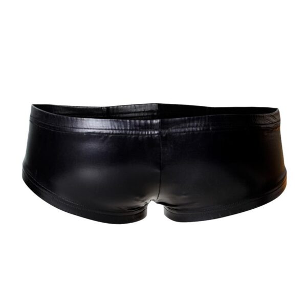 C4M10 Boxers Tipo Shorts Leatherette Negro - Imagen 4