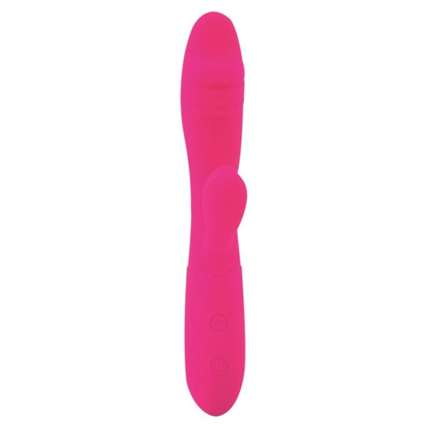 Candy Vibrador con Conejito Punto G USB Silicona Fucshia - Imagen 5