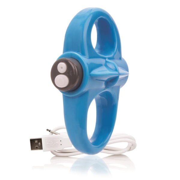 Charged Anillo Vibrador Yoga - Azul - Imagen 4