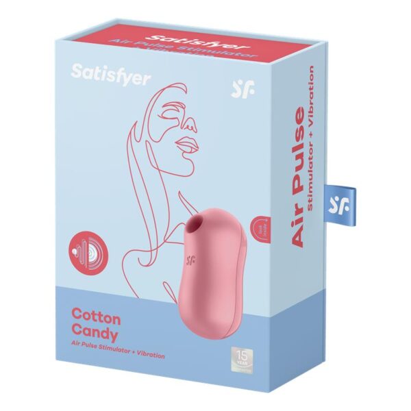 Cotton Candy Succionador de Clìtoris y Vibrador Light Red - Imagen 7