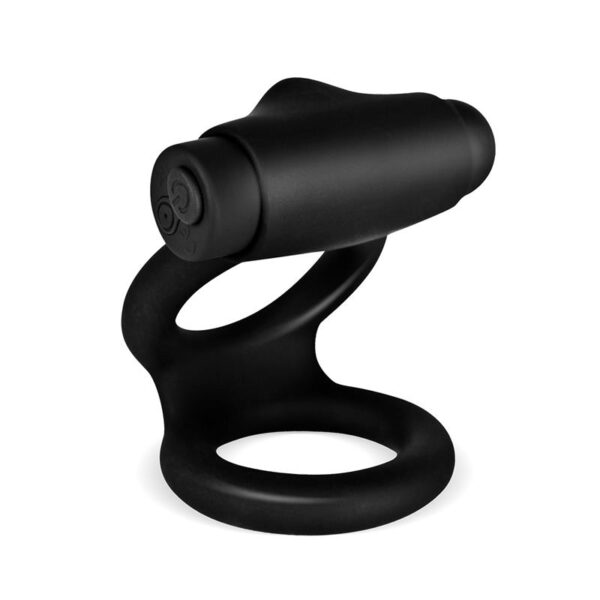 Denver Anillo Doble con Bala Vibradora USB Silicona Negro - Imagen 4