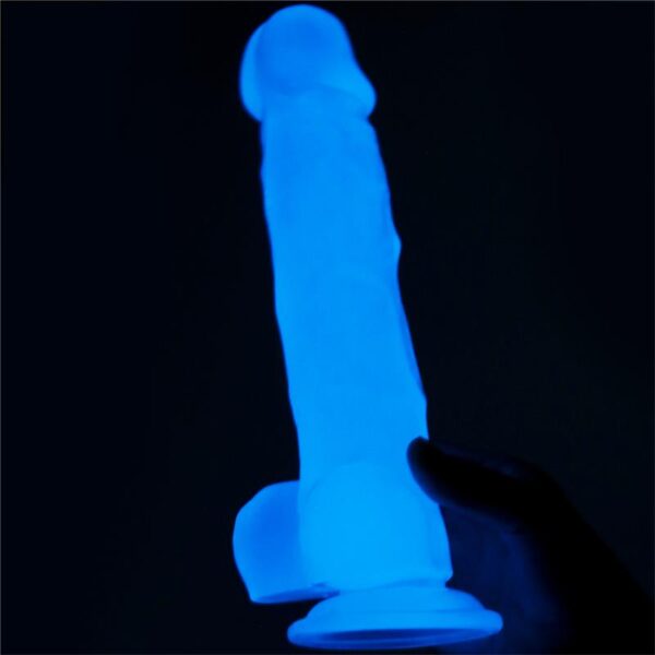 Dildo 8.5 Lumino Luz Azul - Imagen 2