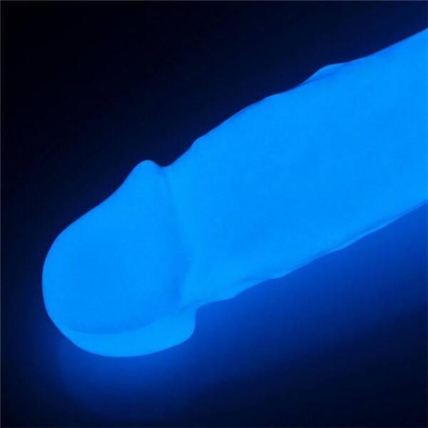 Dildo 8.5 Lumino Luz Azul - Imagen 4