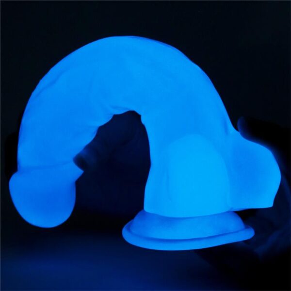 Dildo 8.5 Lumino Luz Azul - Imagen 5