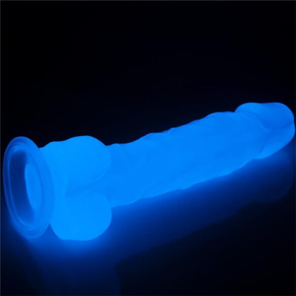 Dildo 8.5 Lumino Luz Azul - Imagen 6